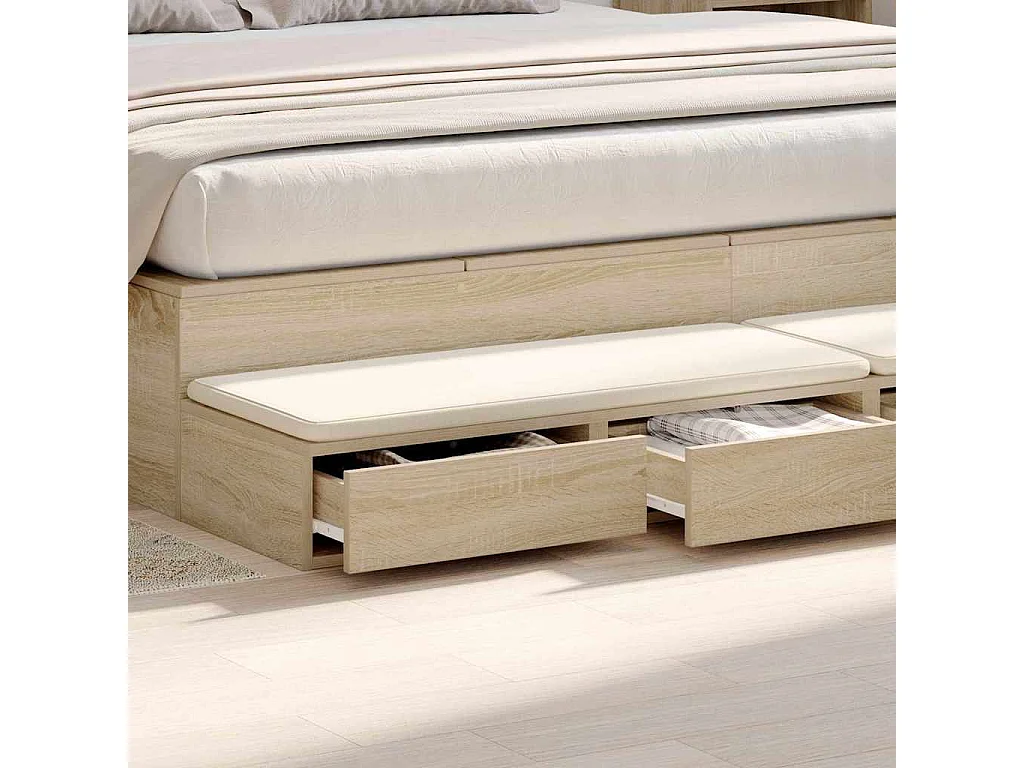 Cassetti per letto Rovere Sonoma 200x36.5x16.5 cm SHL6425