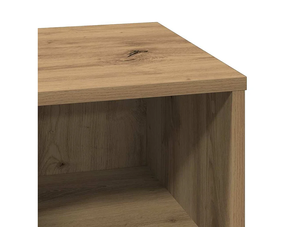 Nachttisch-Beistelltisch Artisan-Eiche 50 x 34,5 x 50 cm Holzwerkstoff SHL57971