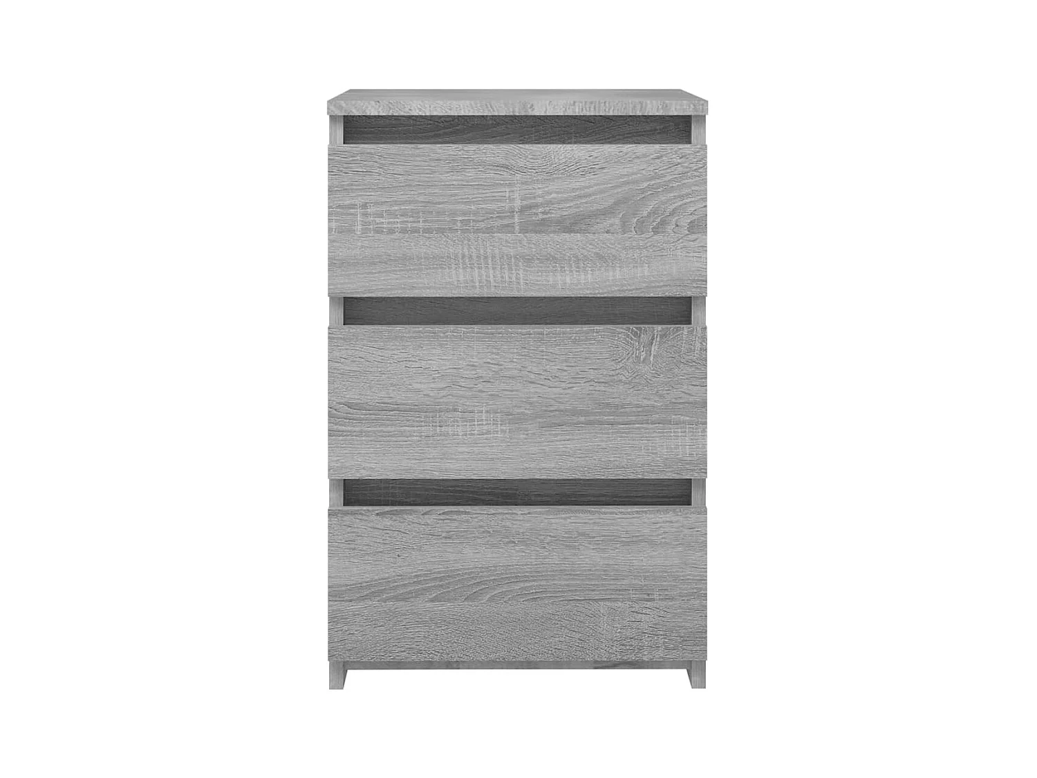 Mesita de noche | Mesilla de noche madera contrachapada gris Sonoma 40x35x62,5 cm