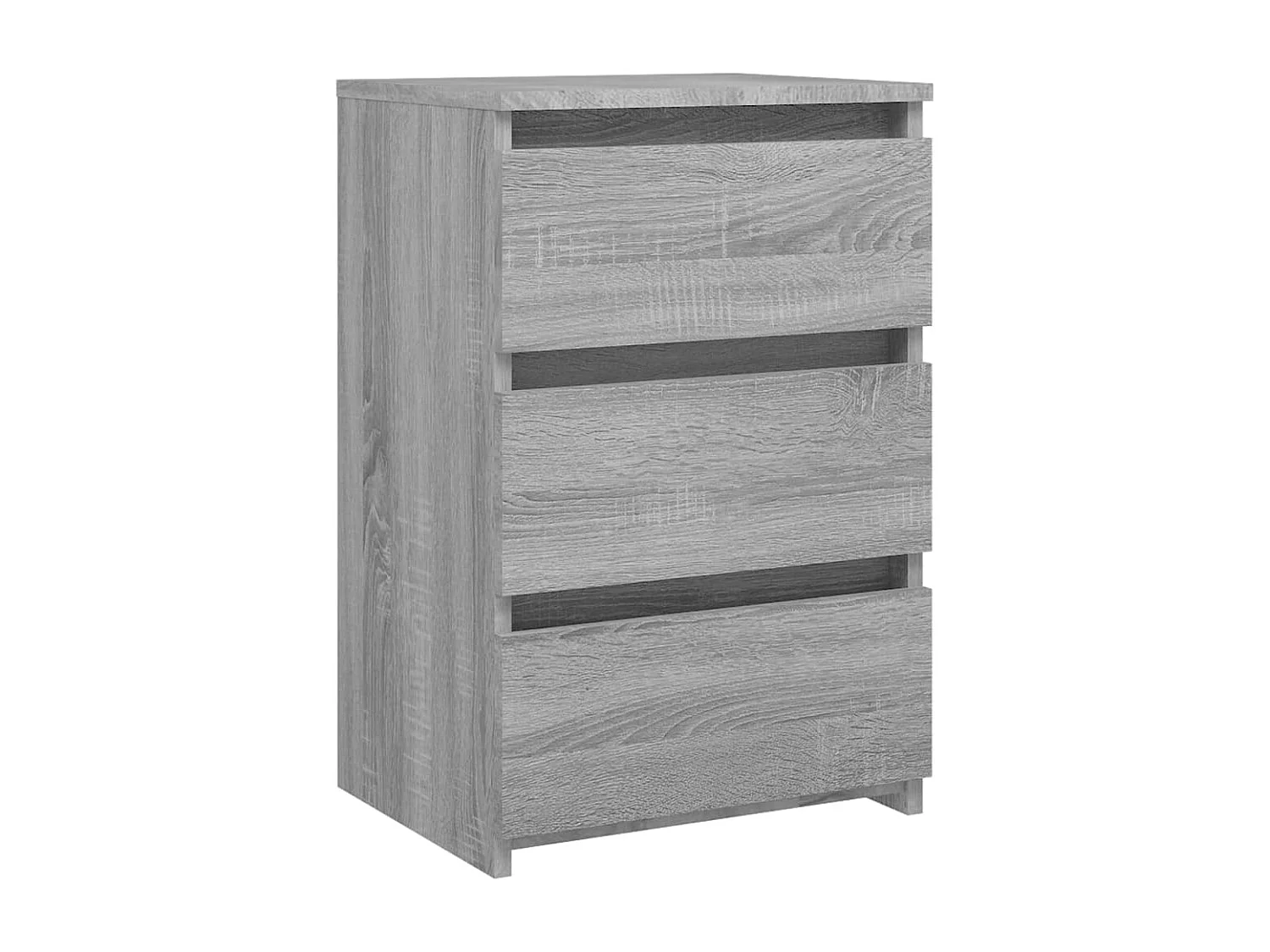 Nachttisch-Beistelltisch Grau Sonoma 40x35x62,5 cm Holzwerkstoff SHL85781