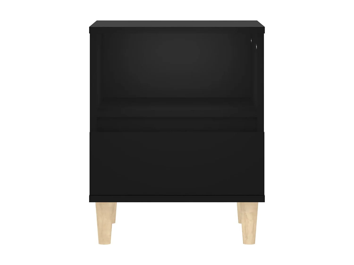 Table de chevet-Table d'appoint-Table de nuit Noir 40x35x50 cm