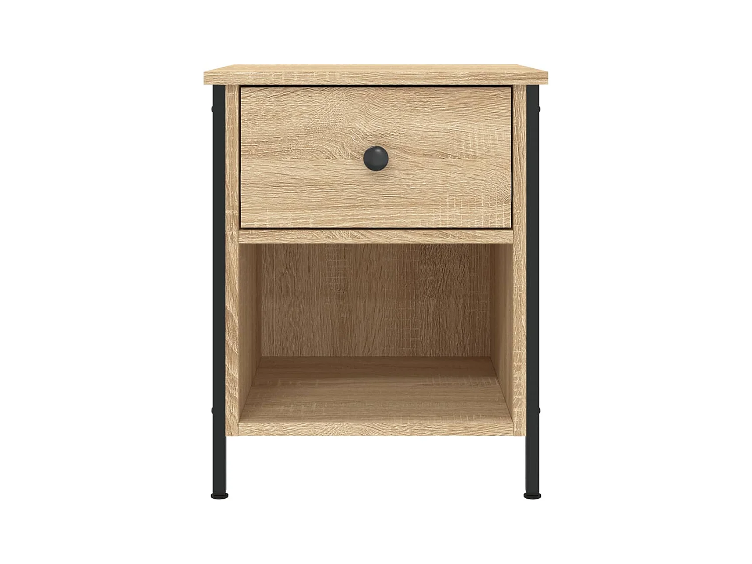 Mesitas de noche | Mesilla de noche 2 uds madera ingeniería roble Sonoma 40x42x50 cm