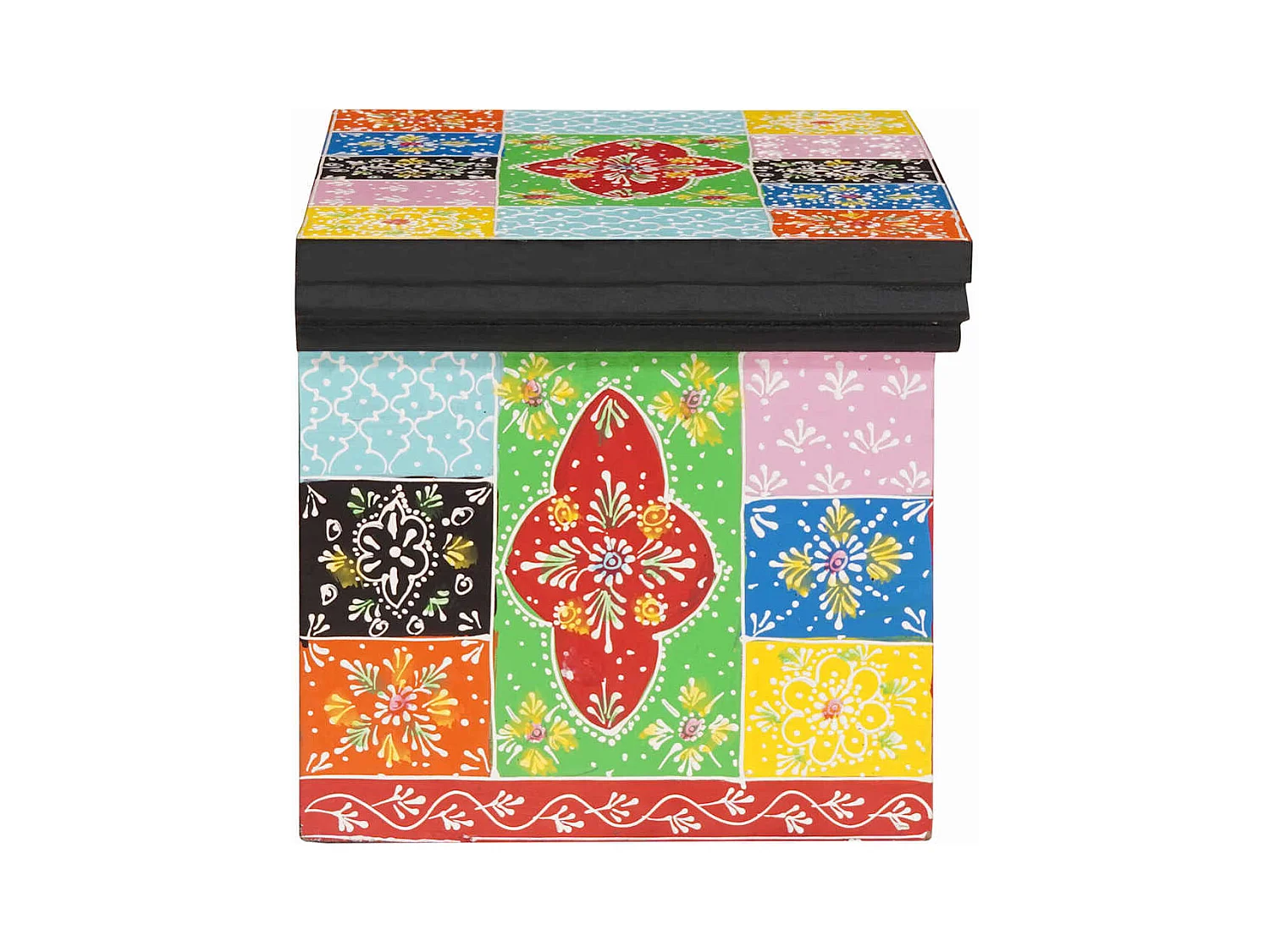 Mesita de Noche | Armario de Noche 2 uds con cajón Multicolor 40x30x28 cm