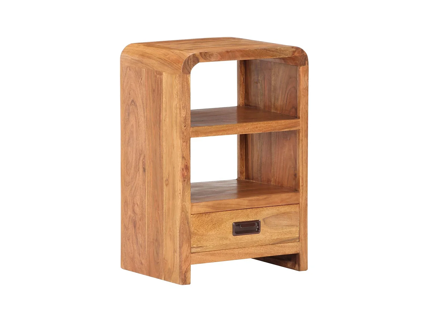 Mesita de noche | Mesilla de noche madera maciza acacia acabado miel 40x30x60 cm