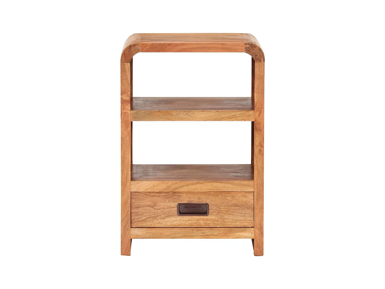 Mesita de noche | Mesilla de noche madera maciza acacia acabado miel 40x30x60 cm