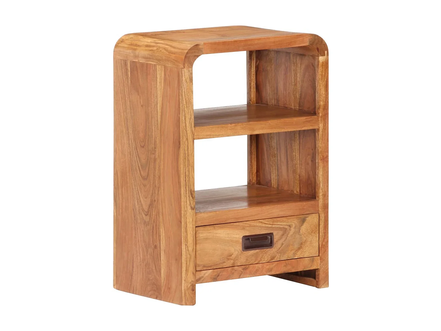 Mesita de noche | Mesilla de noche madera maciza acacia acabado miel 40x30x60 cm