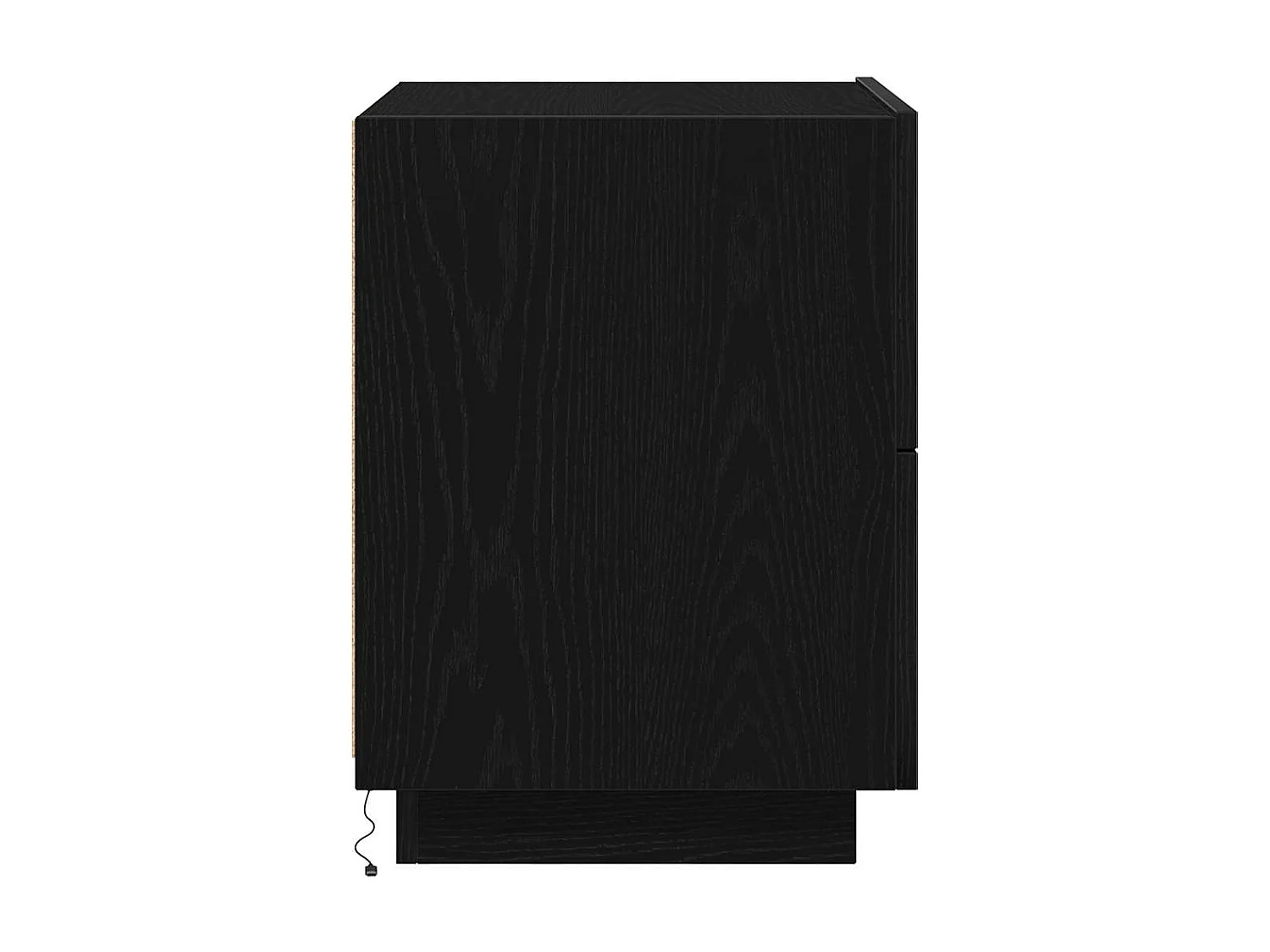 Mesita de Noche | Armario de Noche 2 uds con cajón Roble negro