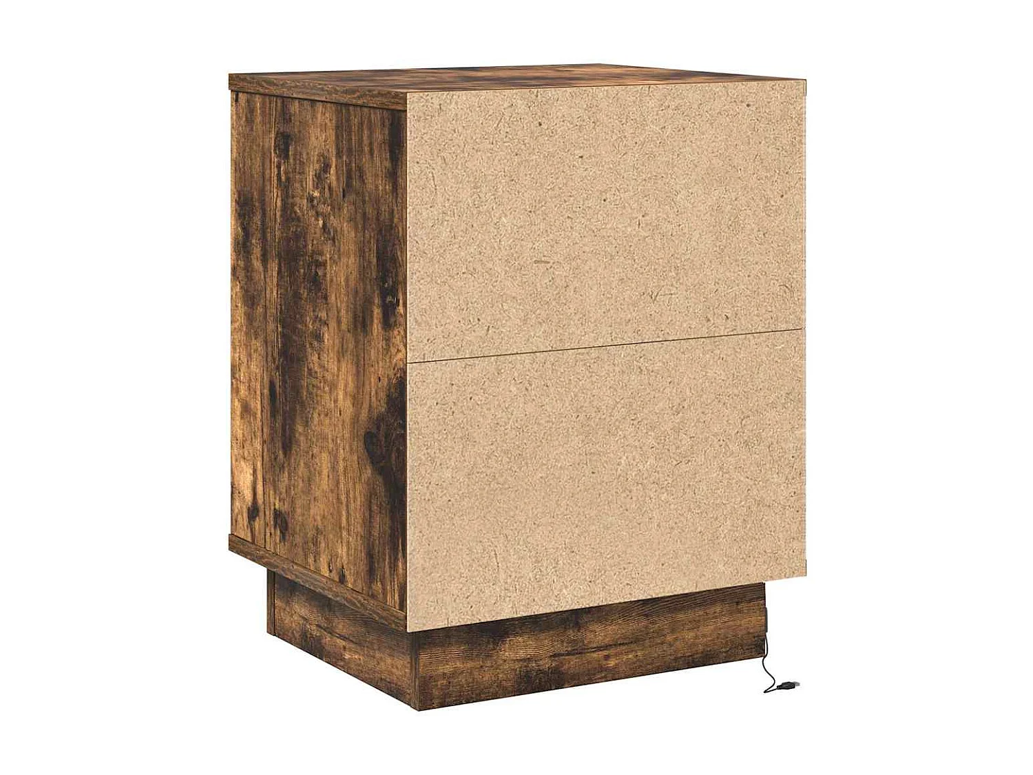 Nachttisch 2er Set-Beistelltisch Geräucherte Eiche 39 x 34,5 x 50 cm SHL97984