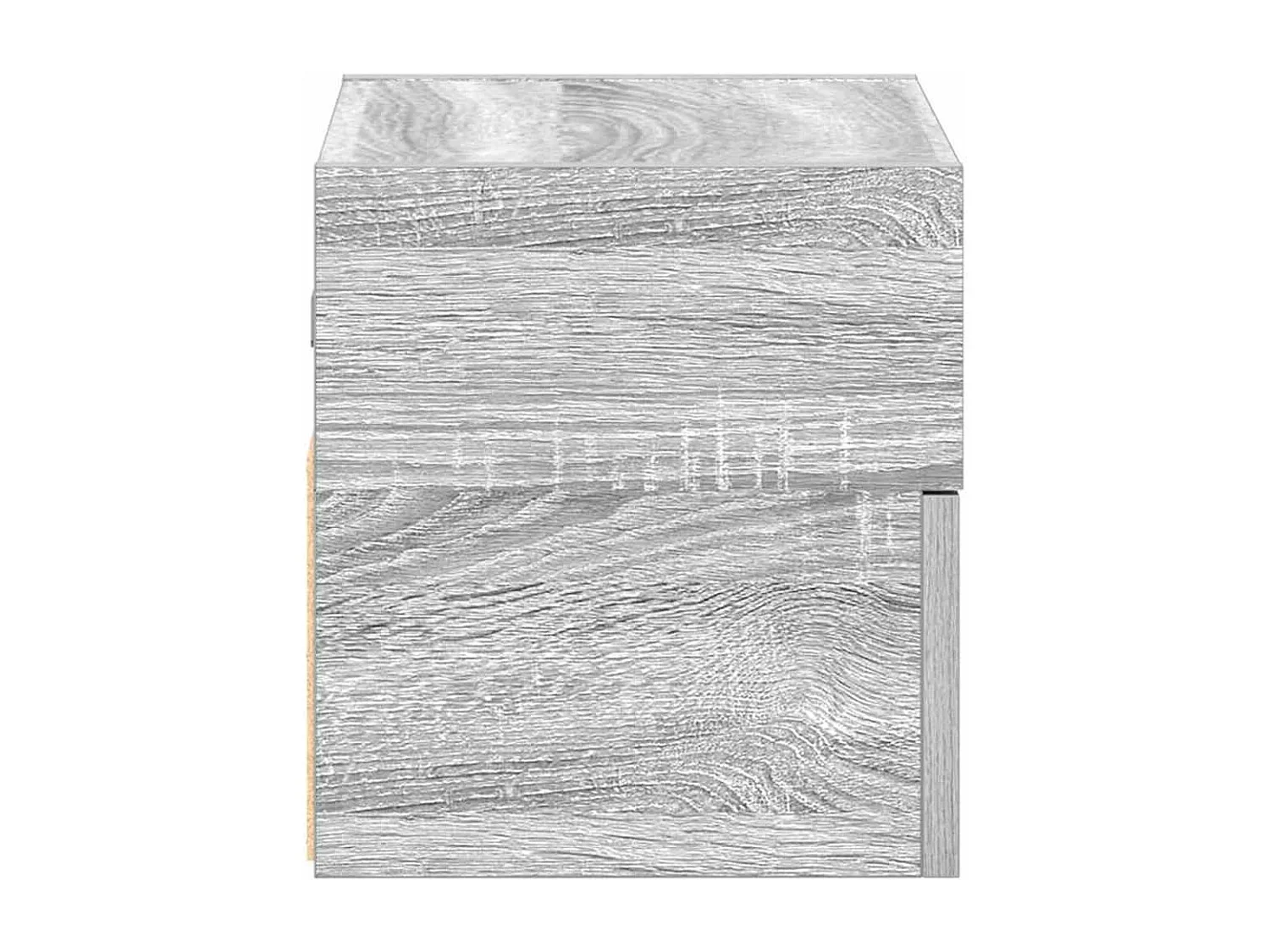 Mesita de noche | Mesilla de noche de pared color gris sonoma 45x26x28,5 cm