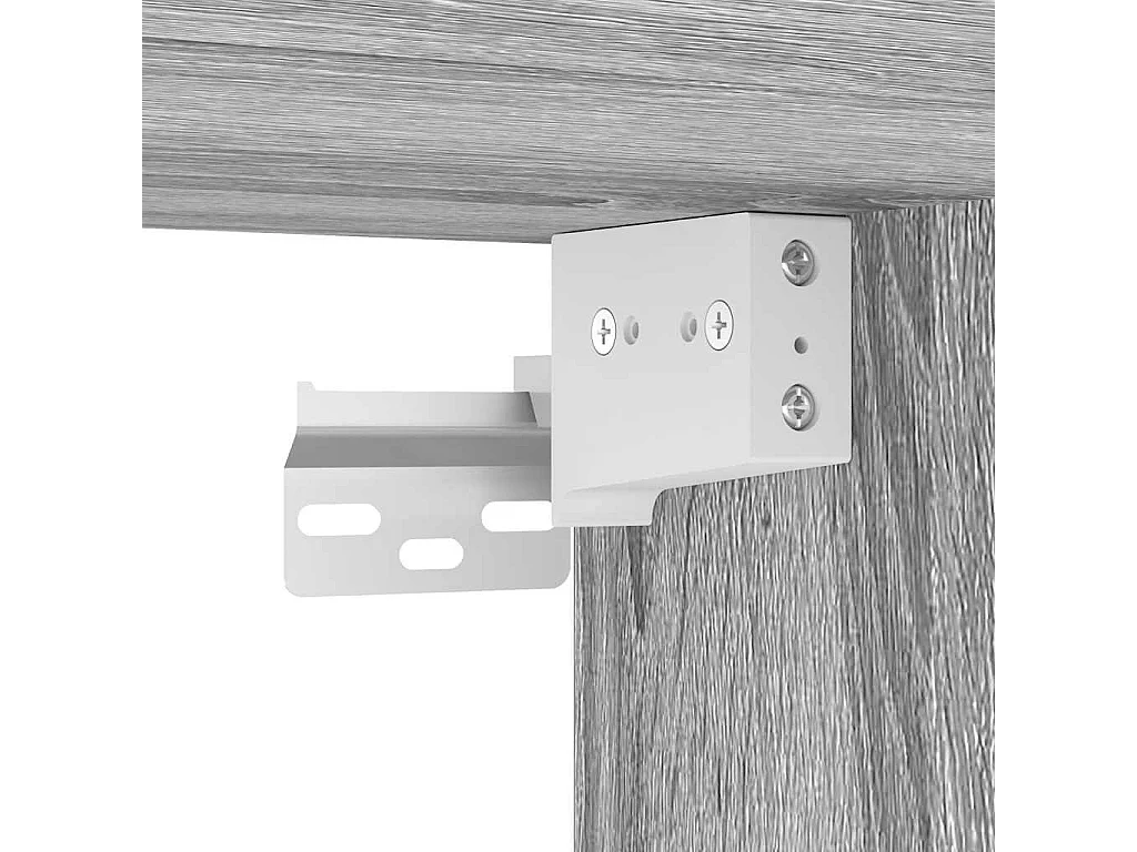 Mesita de noche | Mesilla de noche de pared color gris sonoma 45x26x28,5 cm