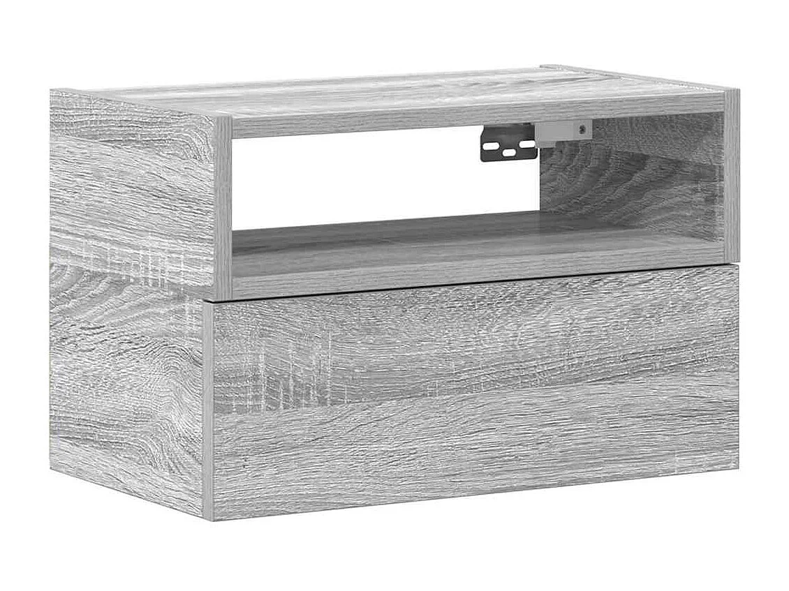 Nachttisch hängend | Wand-Nachttisch Grau Sonoma 45x26x28,5 cm SHL14696