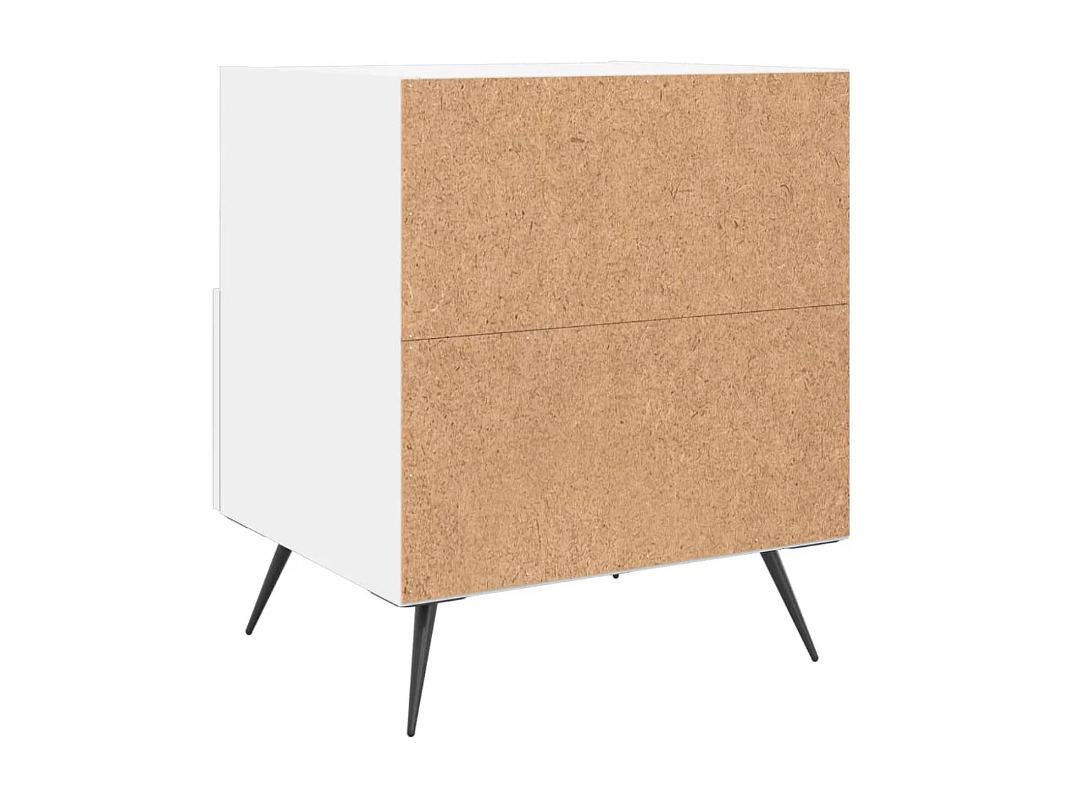 Mesita de noche | Mesilla de noche madera de ingeniería blanco 40x35x47,5 cm