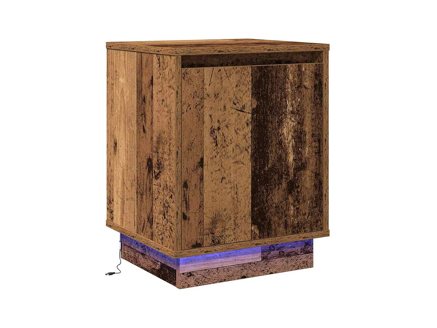 Mesita de Noche | Armario de Noche 2 uds Madera vieja 39x34.5x50 cm