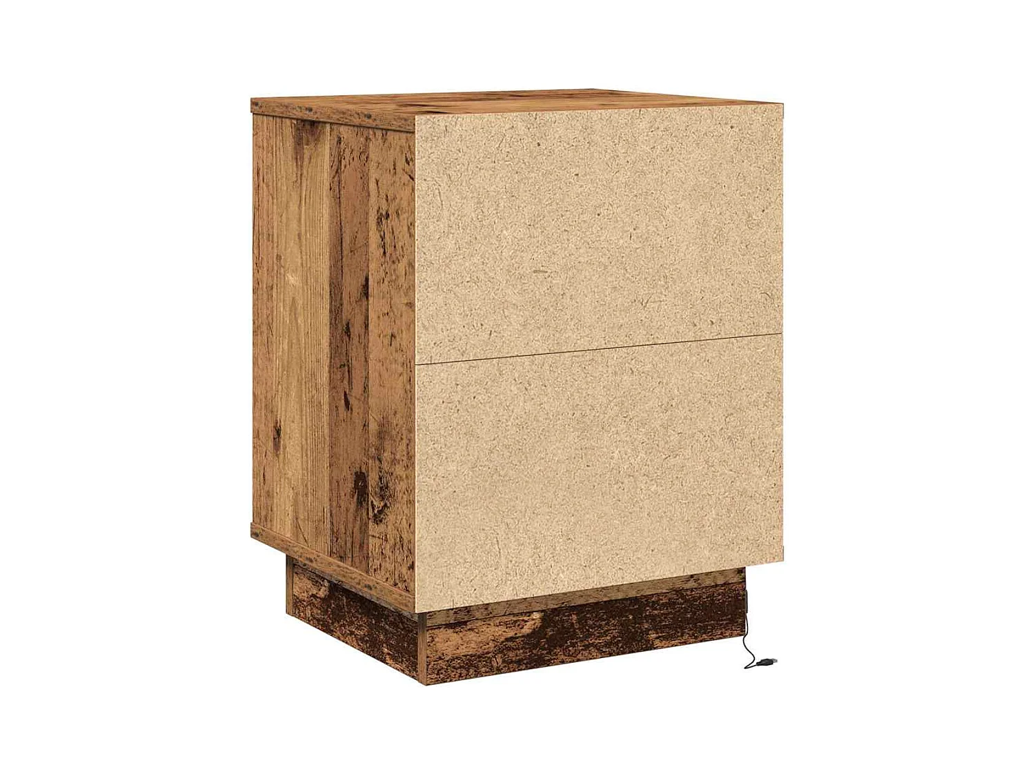 Mesita de Noche | Armario de Noche 2 uds Madera vieja 39x34.5x50 cm