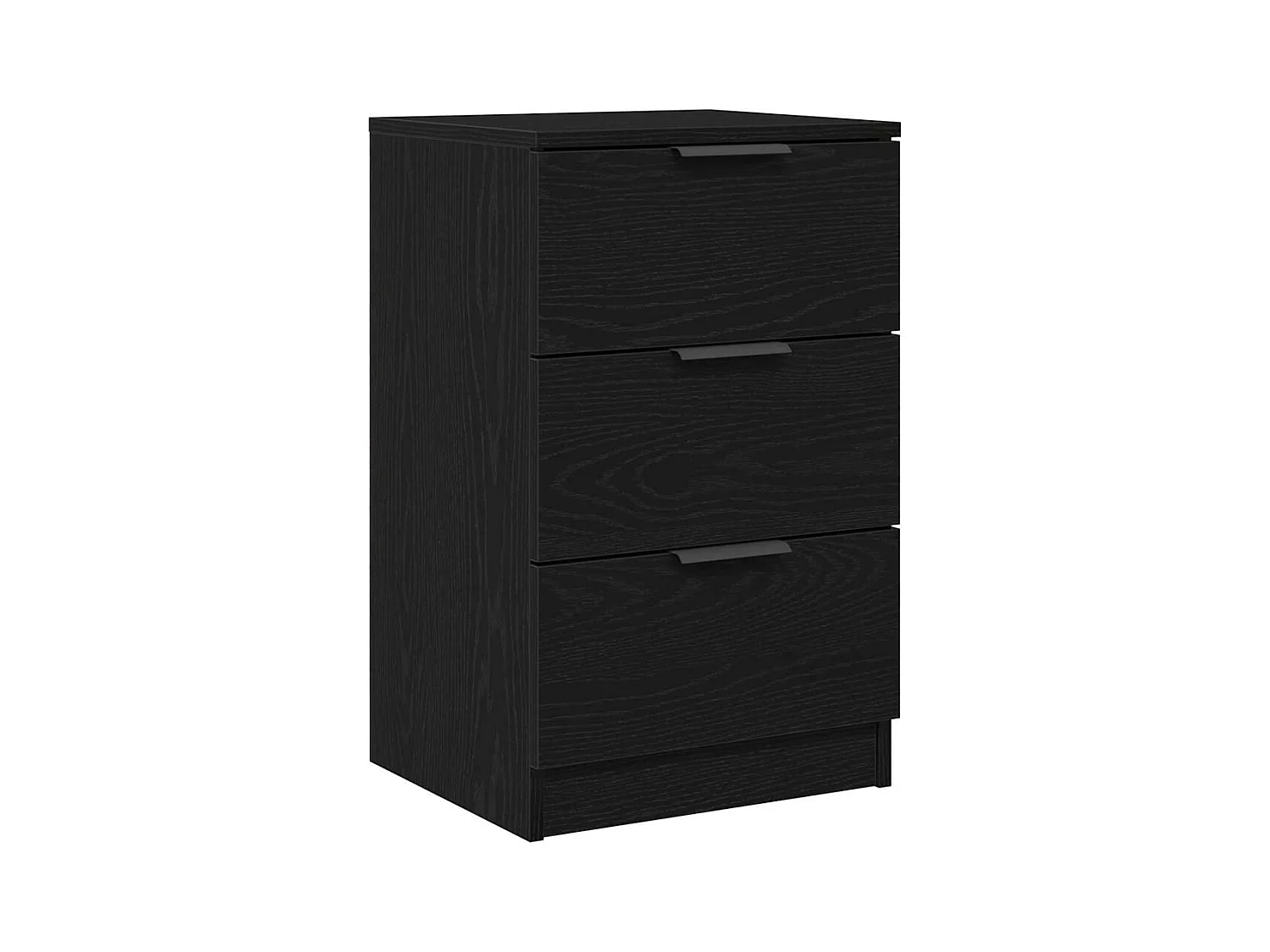 Mesita de Noche | Armario de Noche | Mesilla de noche con cajón Roble negro 40x65x65 cm