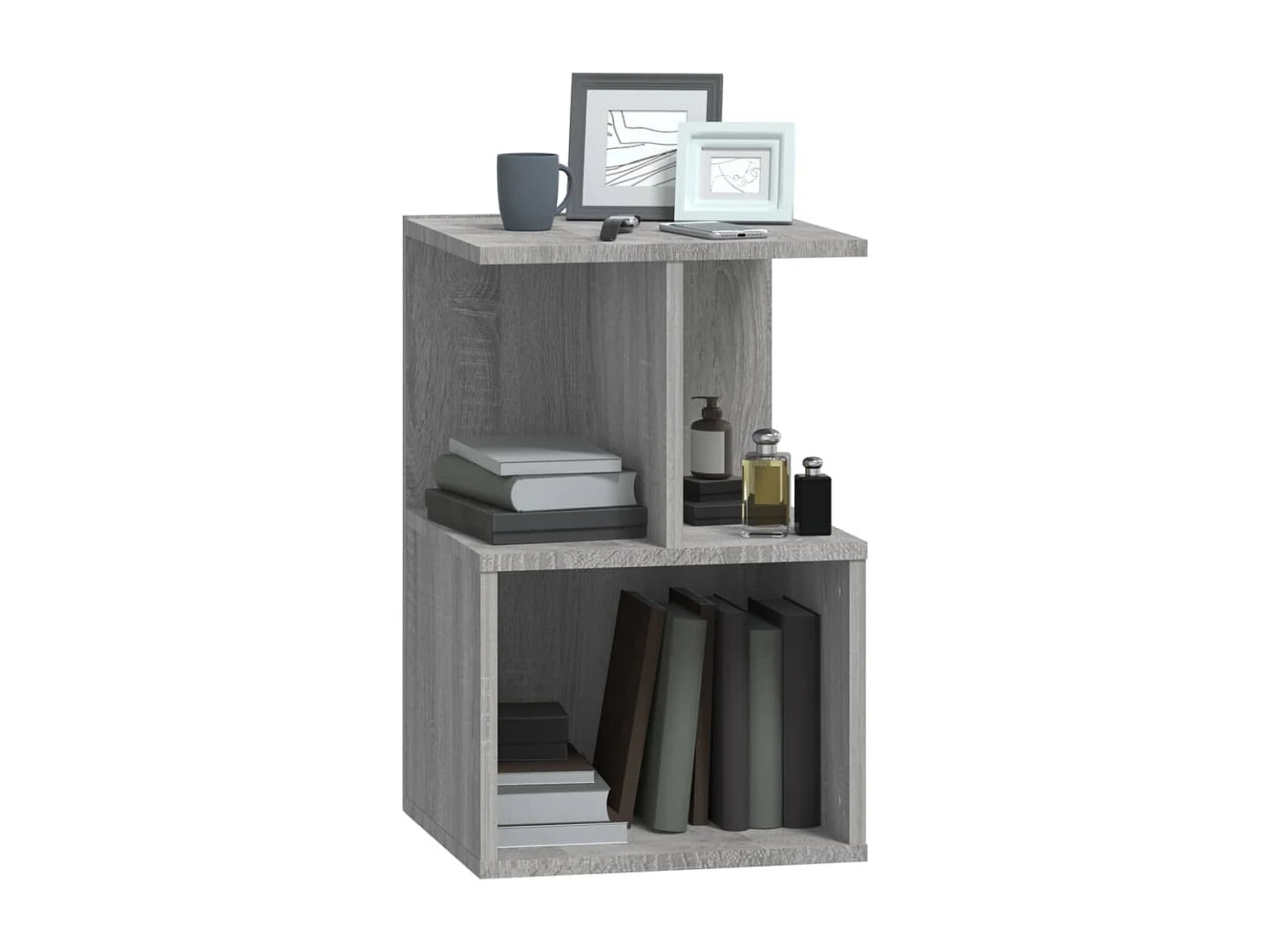 Nachttisch-Beistelltisch Grau Sonoma 35x35x55 cm Holzwerkstoff SHL62415