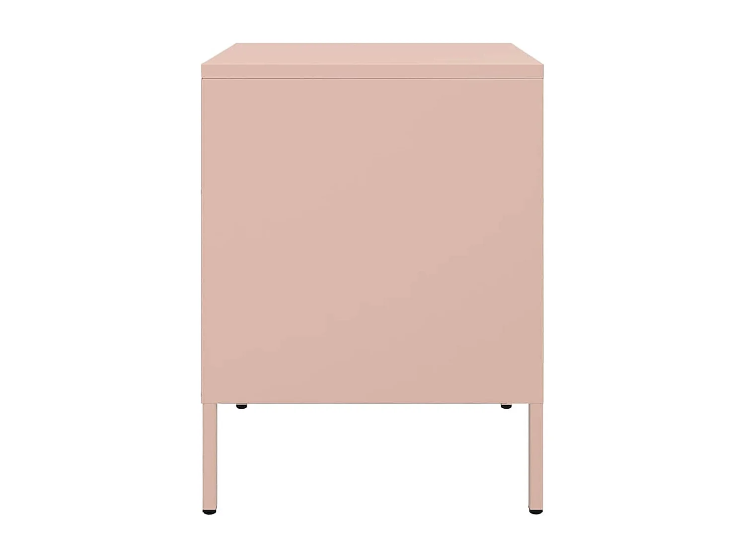 Nachttisch-Beistelltisch-Nachtschrank Rosa 36x39x50,5 cm Stahl SHL26849