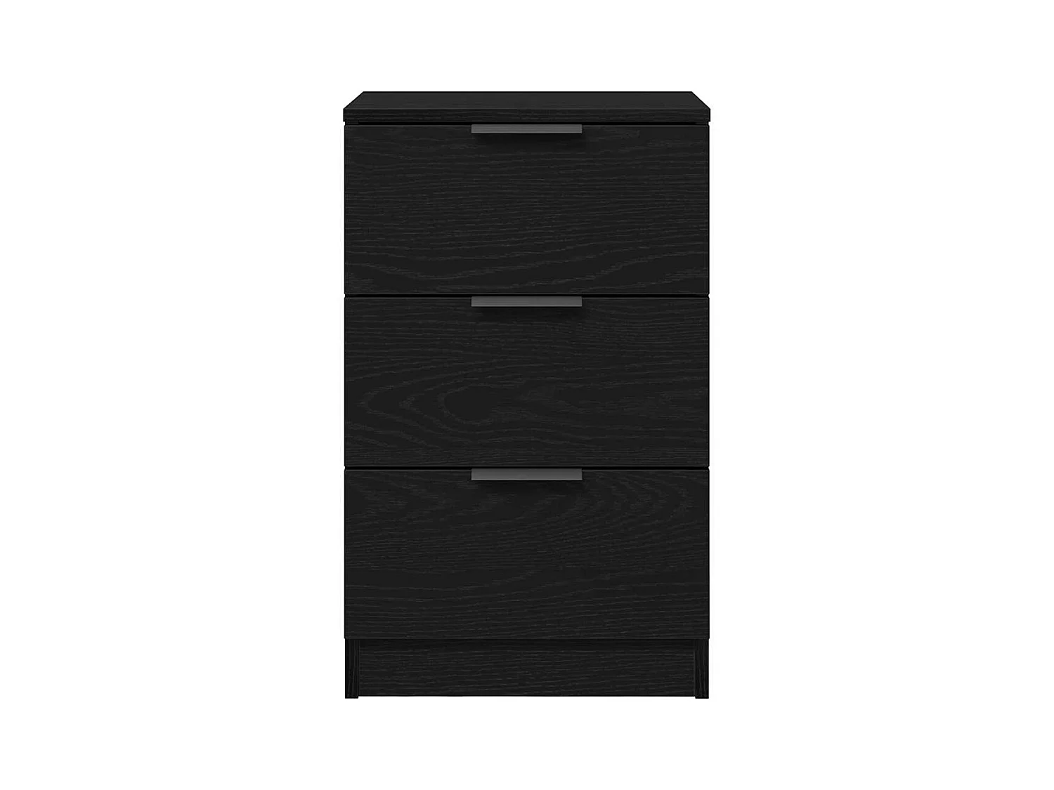 Mesita de Noche | Armario de Noche 2 uds con cajón Roble negro 40x65x65 cm