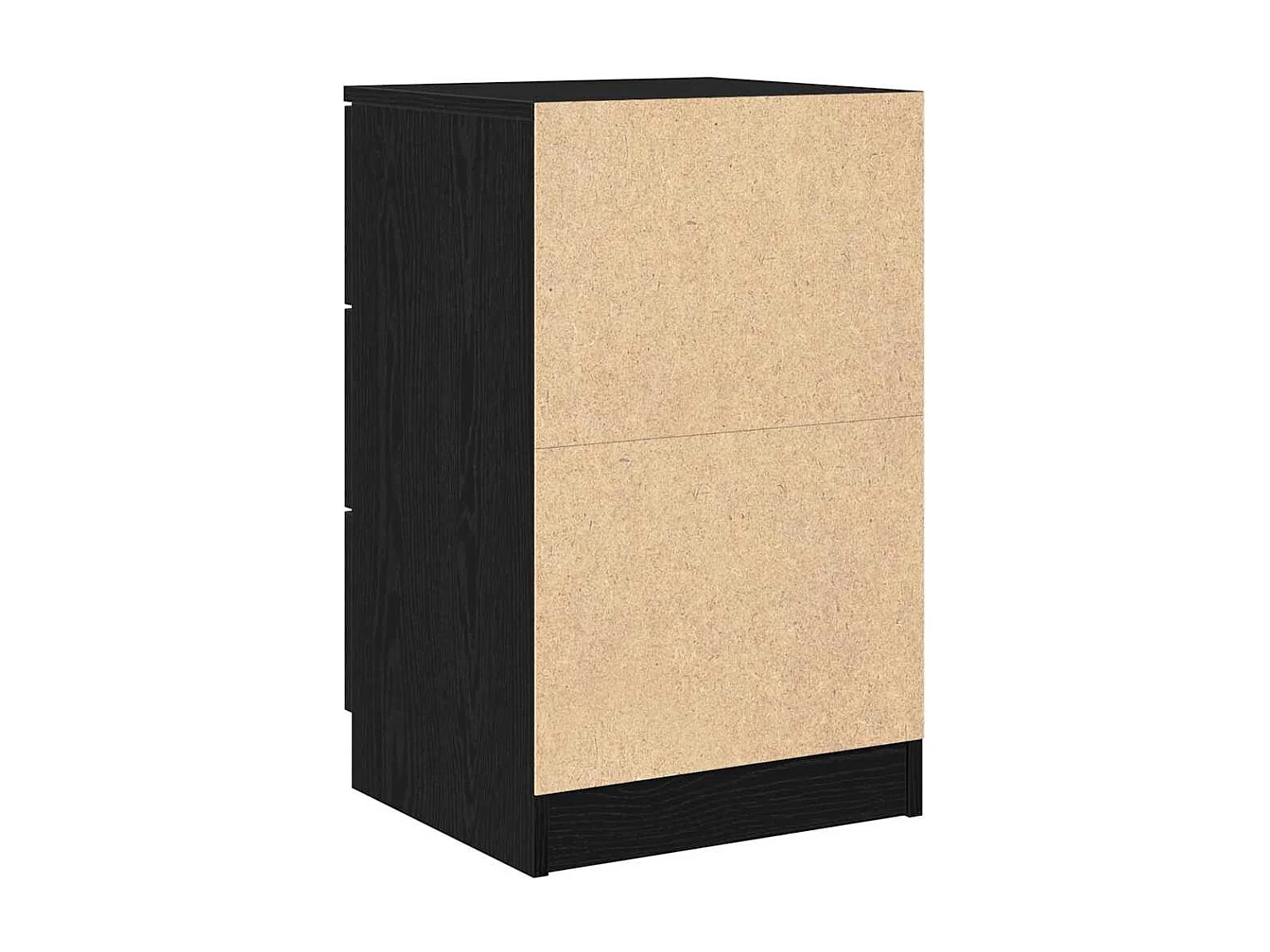 Mesita de Noche | Armario de Noche 2 uds con cajón Roble negro 40x65x65 cm