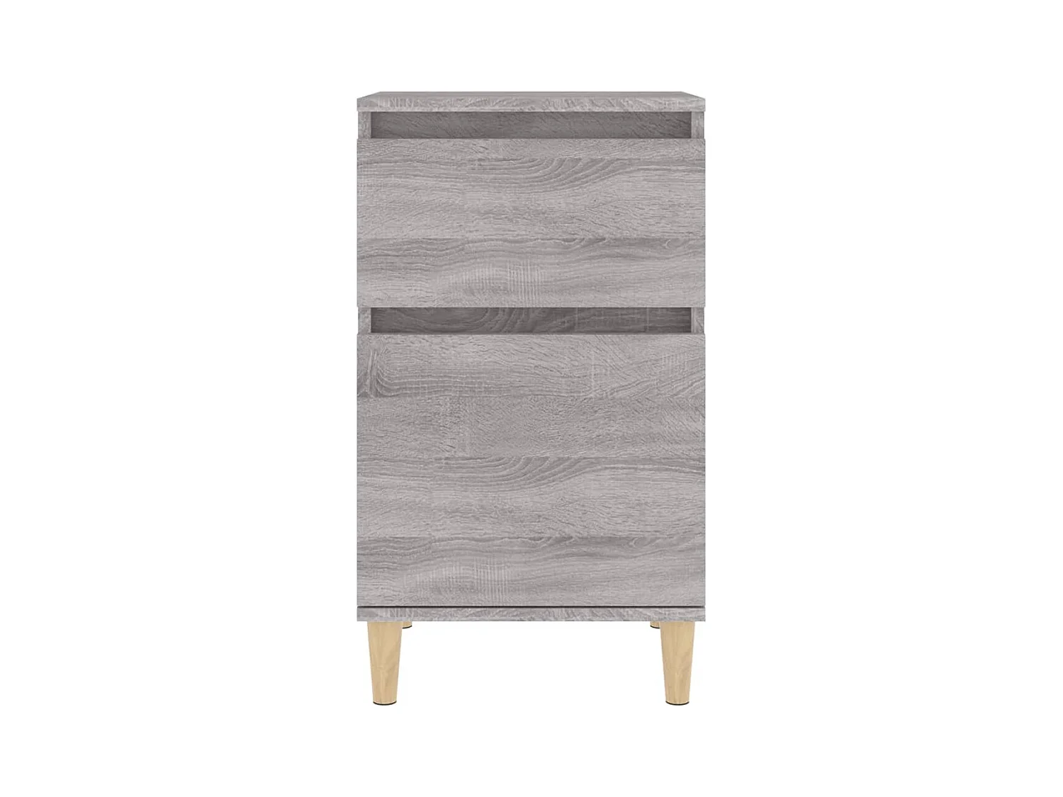 Tables de chevet lot de 2 avec tiroirs sonoma gris 40x35x70 cm