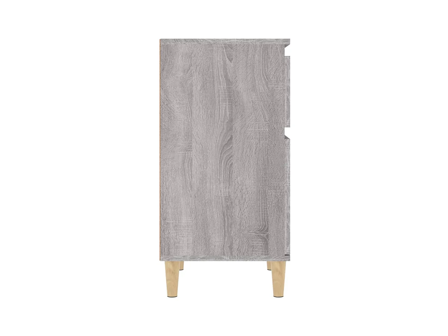 Tables de chevet lot de 2 avec tiroirs sonoma gris 40x35x70 cm