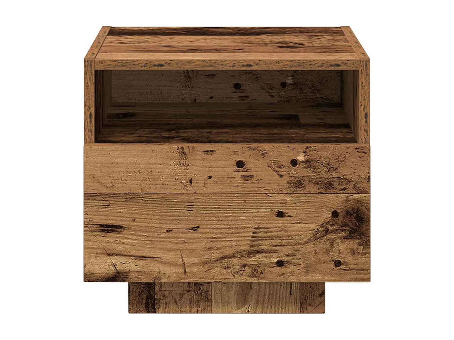 Mesita de Noche | Armario de Noche | Mesa auxiliar Madera vieja 40x39x37 cm Madera contrachapada