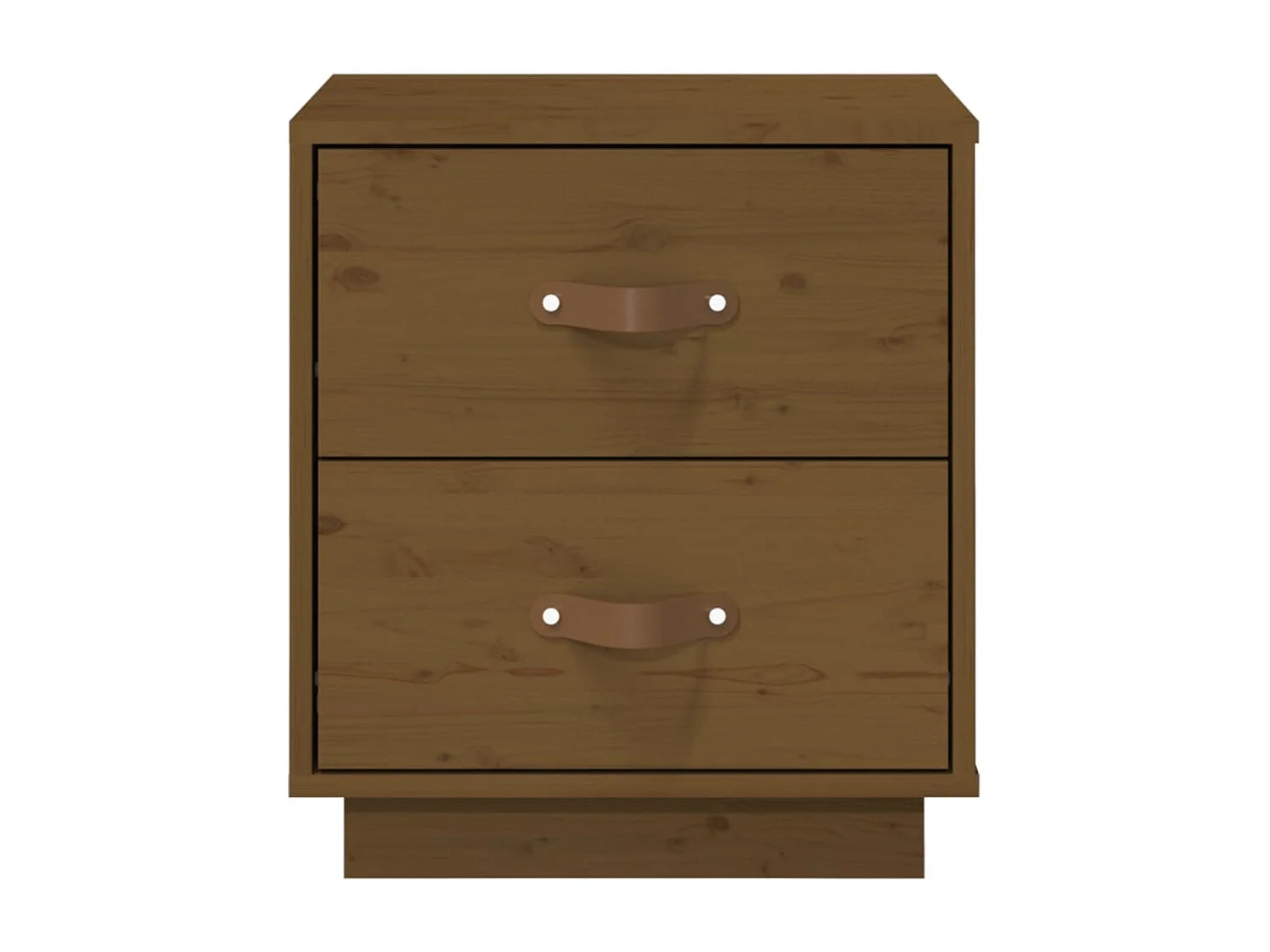 Mesitas de noche | Mesilla de noche 2 uds madera de pino marrón miel 40x34x45 cm