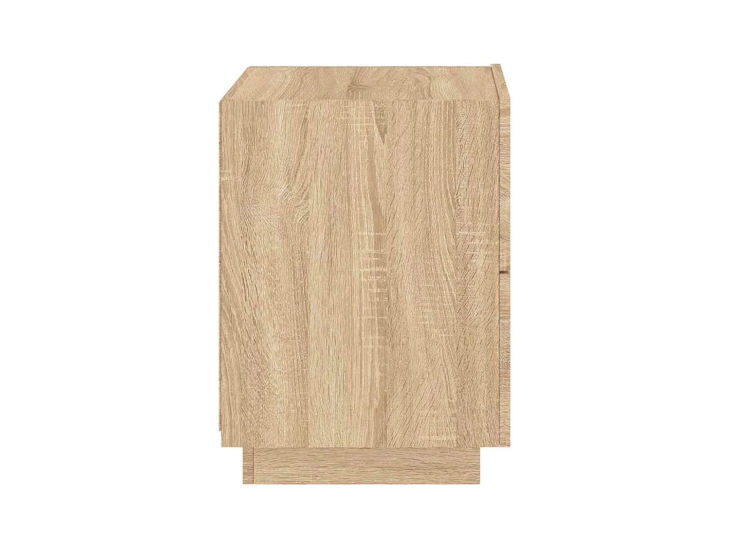 Mesitas de noche | Mesilla de noche luces LED 2 uds madera ingeniería roble Sonoma