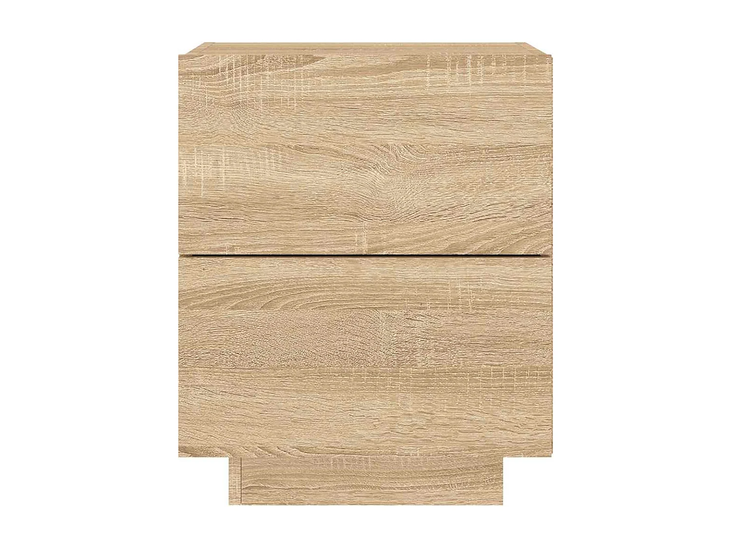 Nachttische mit LED-Leuchten 2er Set | Beistelltisch Sonoma Eiche Holzwerkstoff SHL56729