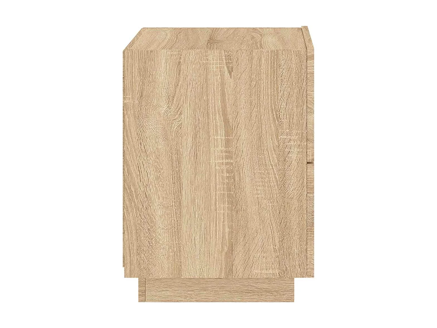 Nachttische mit LED-Leuchten 2er Set | Beistelltisch Sonoma Eiche Holzwerkstoff SHL56729