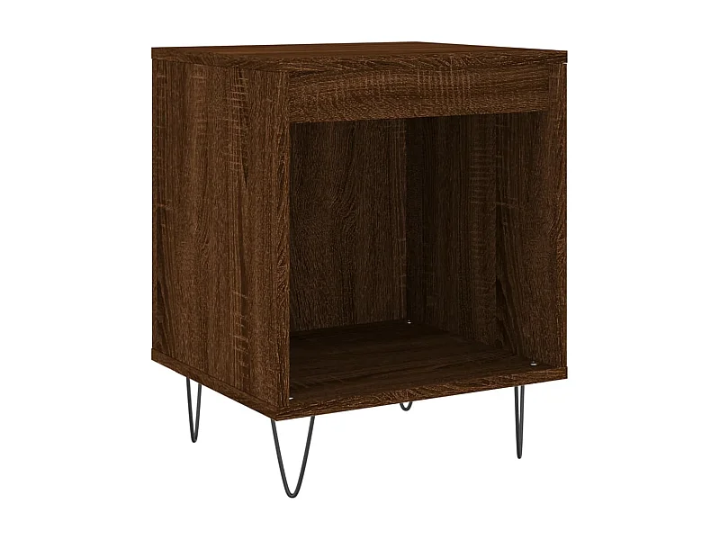 Mesita de noche | Mesilla de noche madera de ingeniería marrón roble 40x35x50 cm