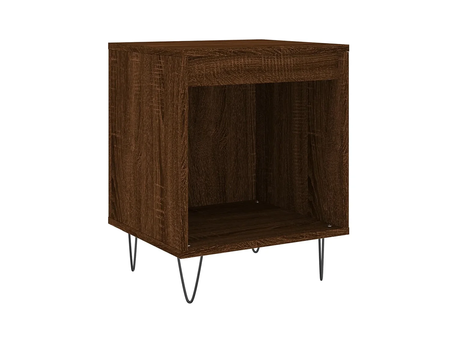 Table de chevet-Table d'appoint-Table de nuit chêne marron 40x35x50 cm bois d’ingénierie