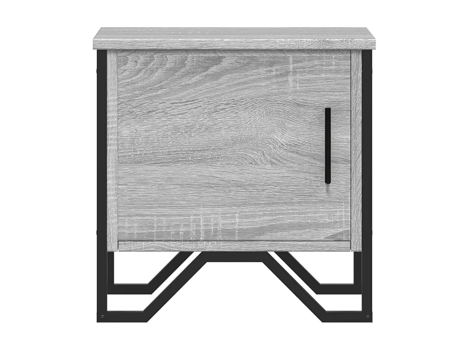 Mesitas de noche | Mesilla de noche 2 uds madera ingeniería gris Sonoma 40x30x40cm