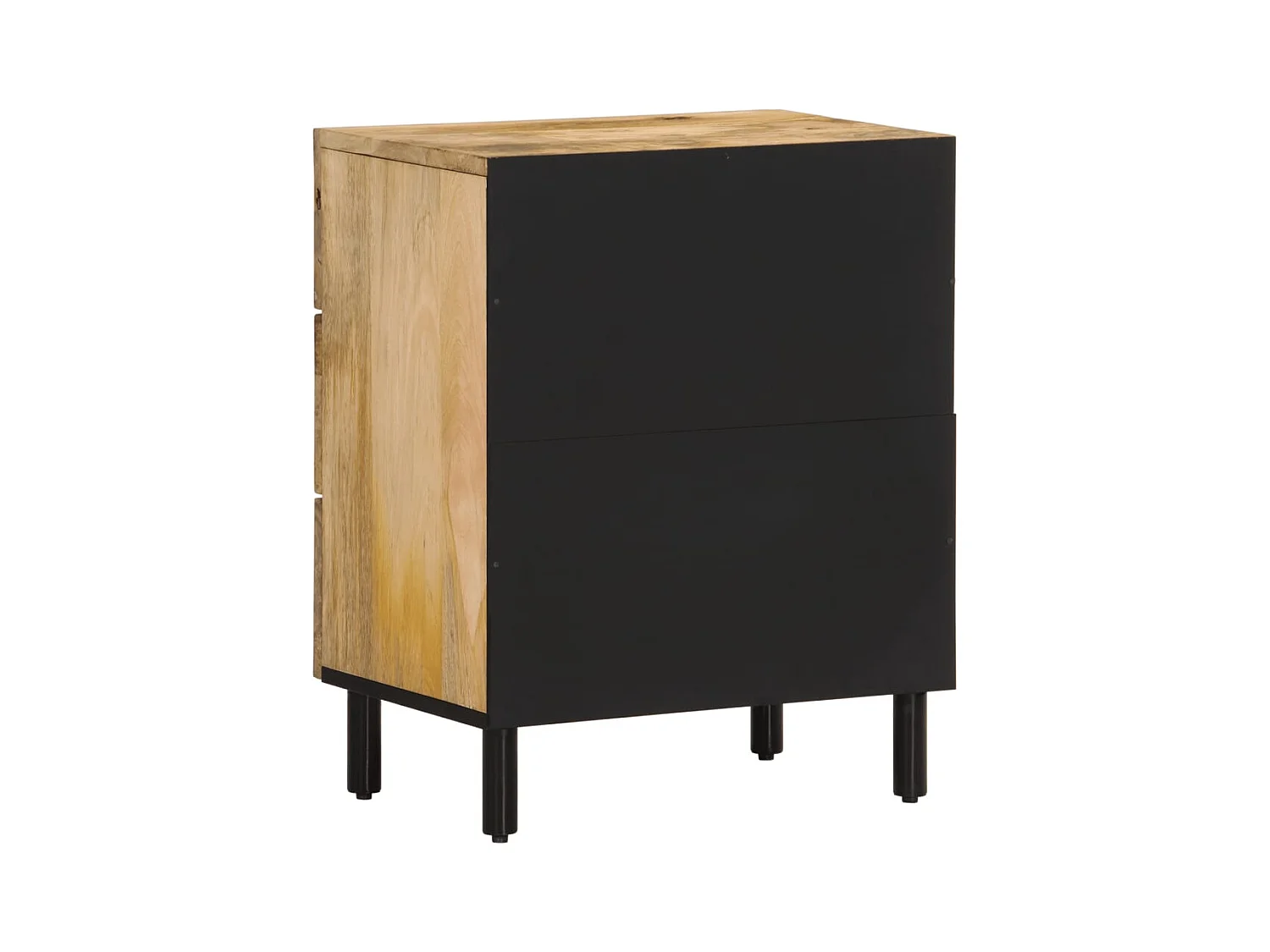 Table de chevet-Table d'appoint 50x33x60 cm bois de manguier massif