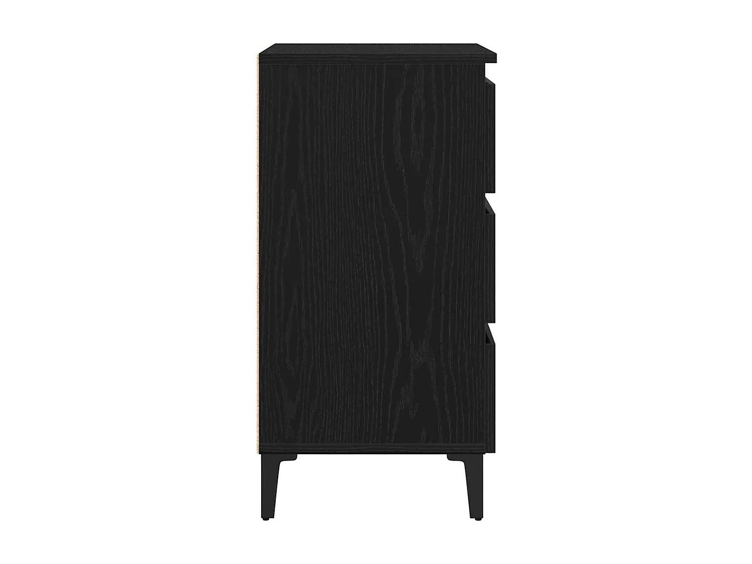 Table de chevet-Table d'appoint Chêne noir 40x35x69 cm Bois d'ingénierie