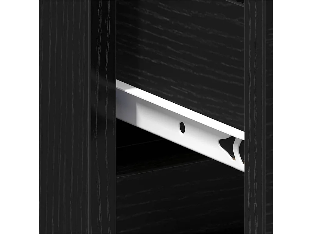 Table de chevet-Table d'appoint Chêne noir 40x35x69 cm Bois d'ingénierie