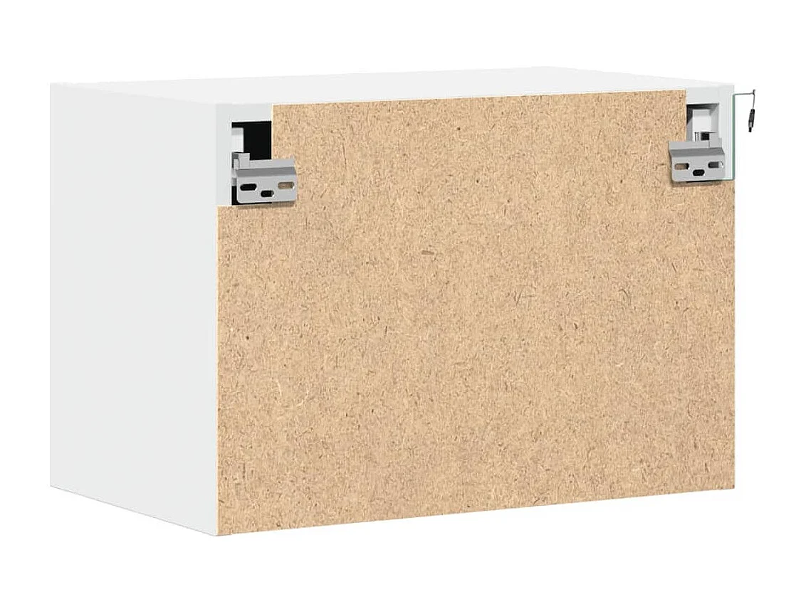 Mesita de noche | Mesilla de noche de pared con luces LED blanco