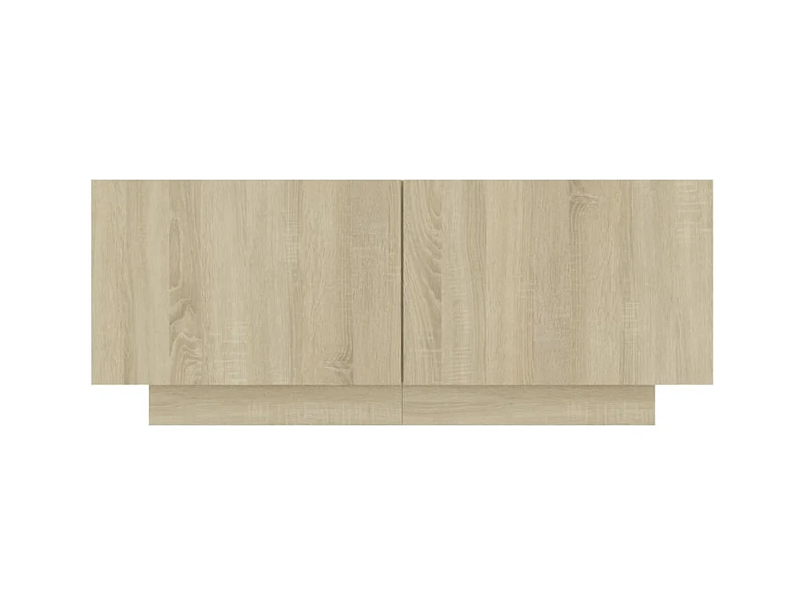 Mesita de noche | Mesilla de noche madera de ingeniería roble Sonoma 100x35x40 cm