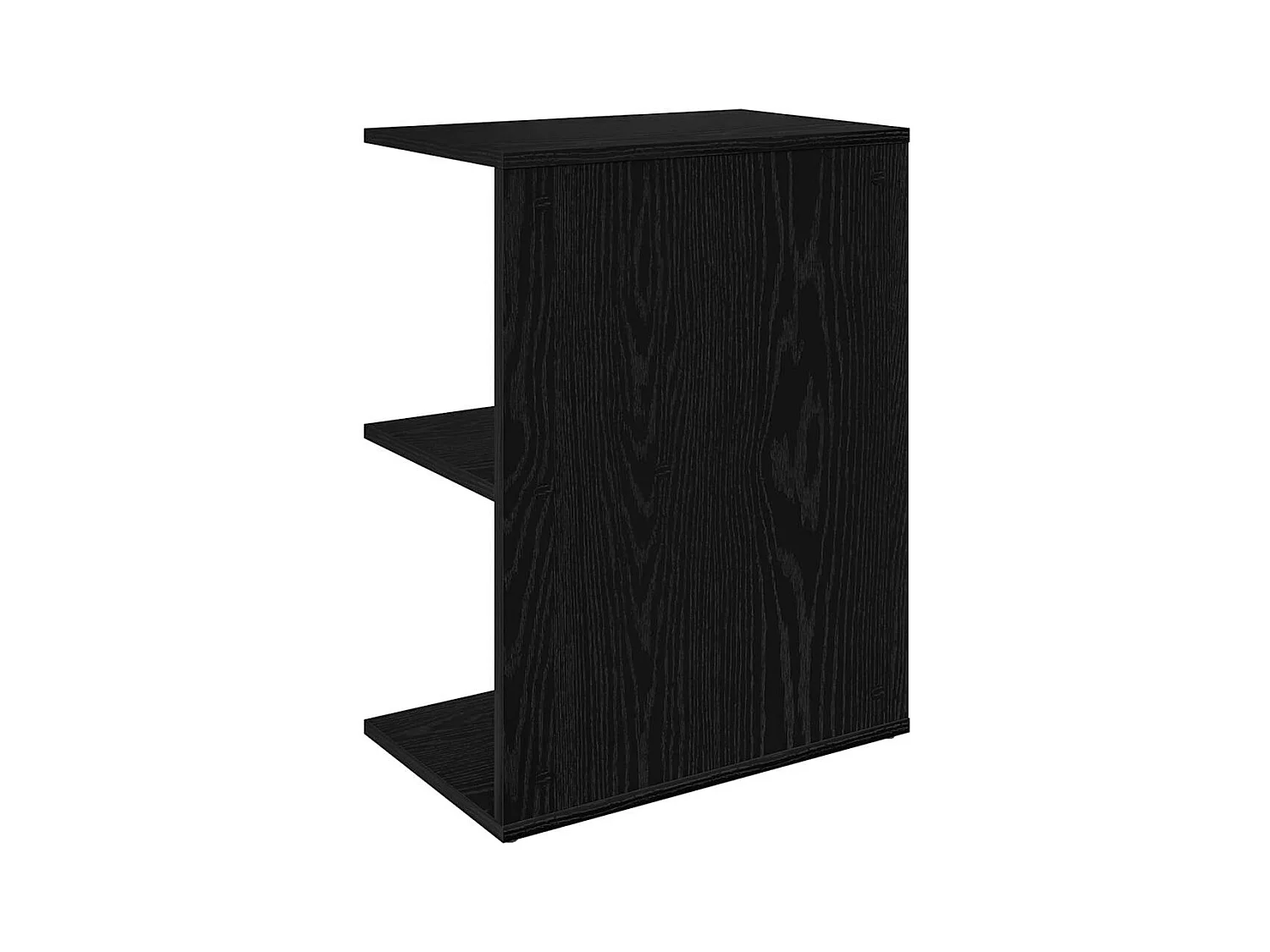 Mesita de noche | Mesilla de noche madera de ingeniería negro roble 46,5x29x61 cm