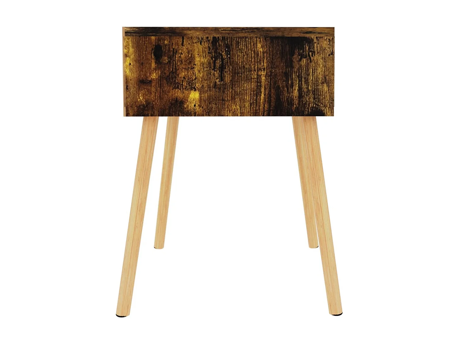 Nachttisch 2er Set-Beistelltisch Räuchereiche 40x40x56 cm Holzwerkstoff SHL48403