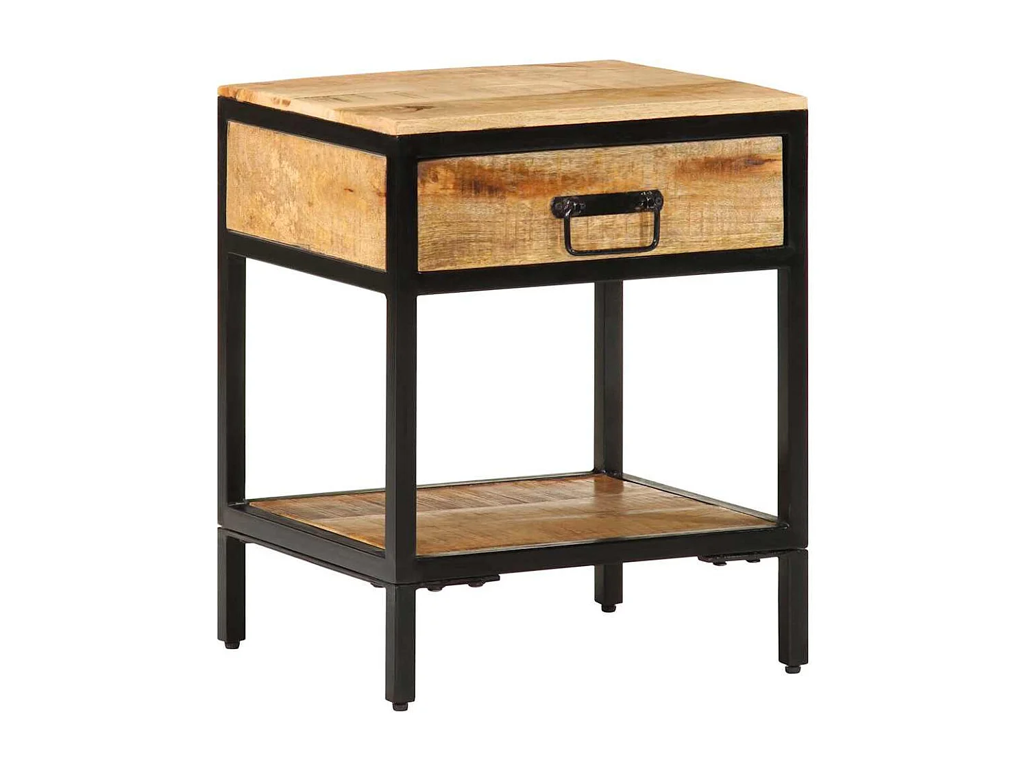 Table de chevet-Petite Table d'appoint avec tiroir Marron 40x35x50 cm