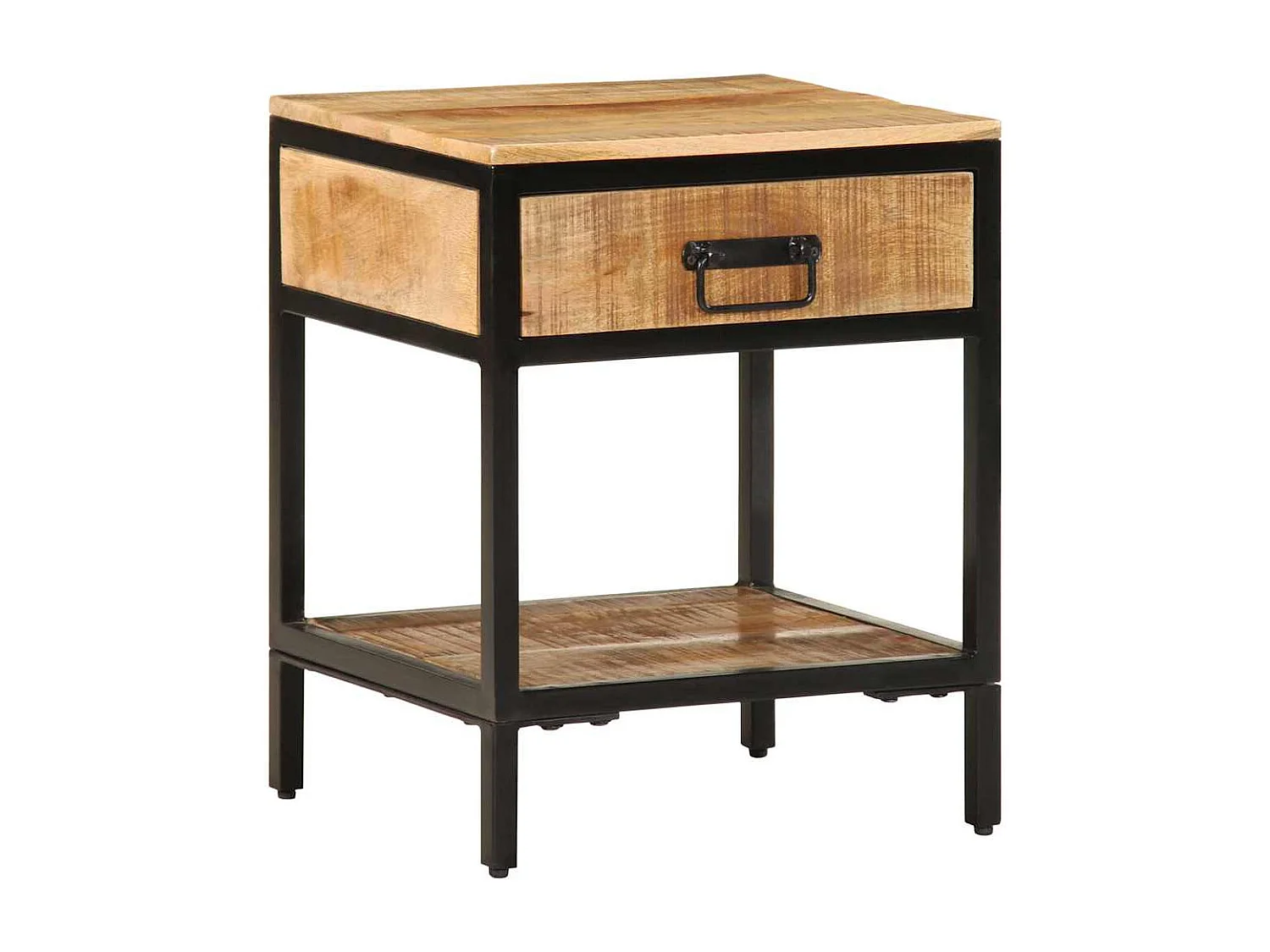 Table de chevet-Petite Table d'appoint avec tiroir Marron 40x35x50 cm