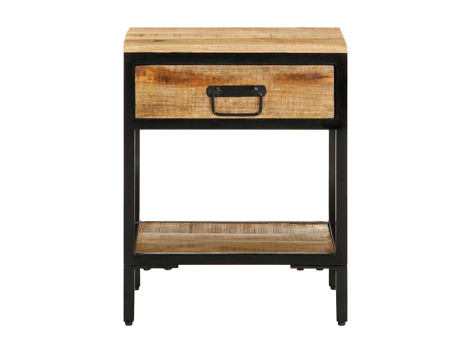 Table de chevet-Petite Table d'appoint avec tiroir Marron 40x35x50 cm