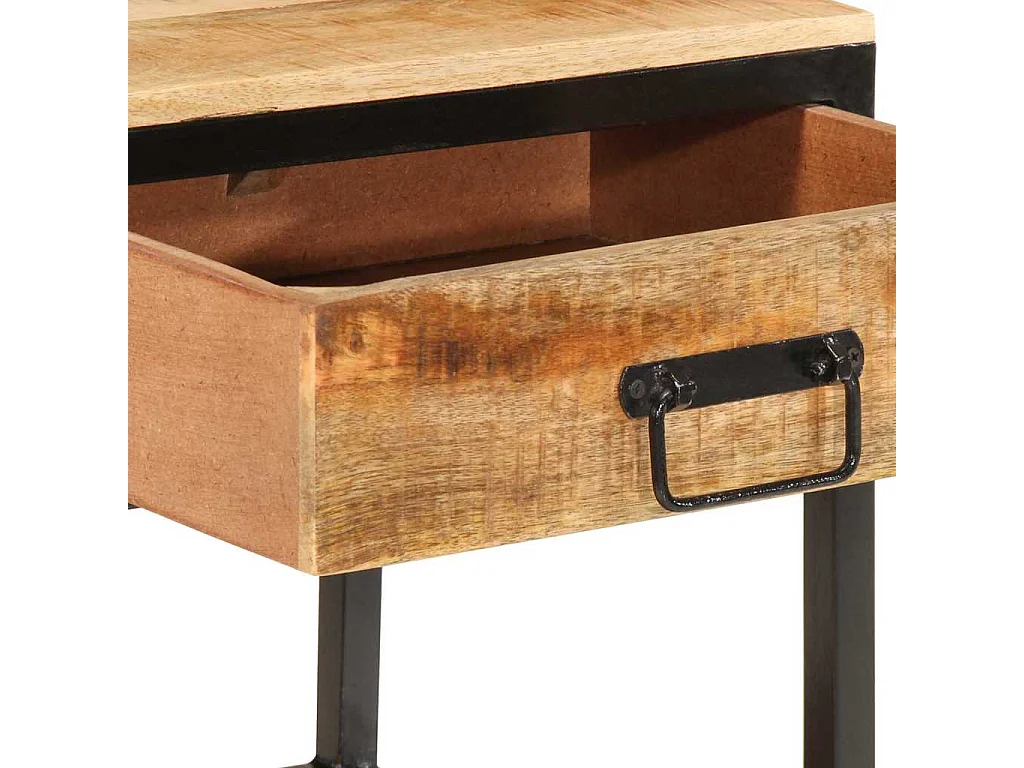 Table de chevet-Petite Table d'appoint avec tiroir Marron 40x35x50 cm