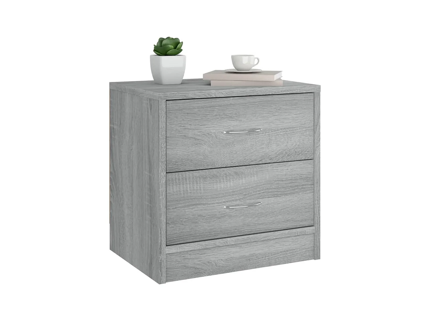 Table de chevet-Table d'appoint-Table de nuit sonoma gris 40x30x40 cm bois d'ingénierie
