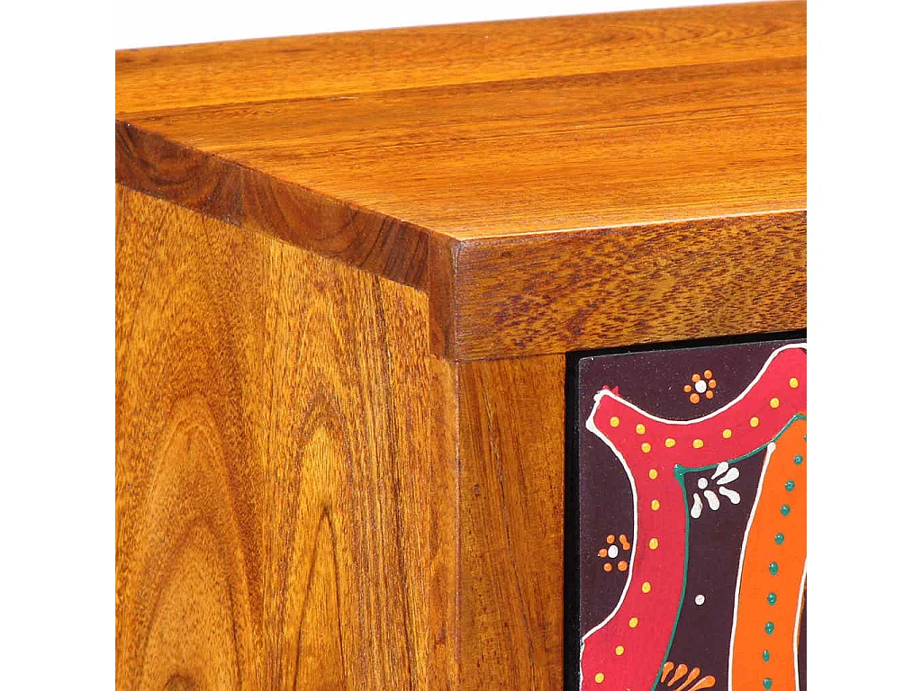 Mesita de Noche | Armario de Noche Marrón 35x30x40 cm madera maciza de acacia