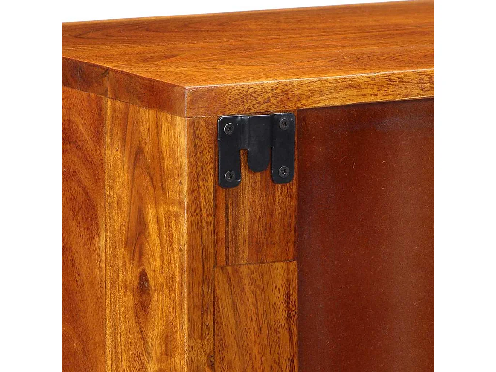 Mesita de Noche | Armario de Noche Marrón 35x30x40 cm madera maciza de acacia