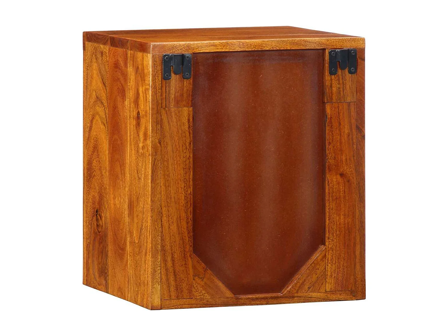 Nachttisch-Beistelltisch Wandmontiert Braun 35 x 30 x 40 cm Akazie Massivholz SHL40872