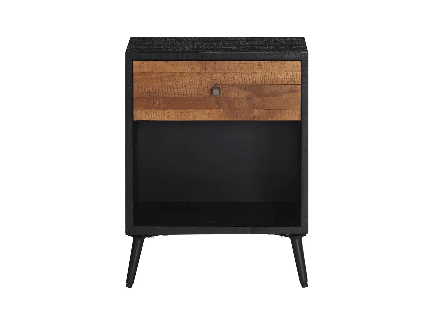 Mesita de noche | Mesilla de noche madera maciza de teca 40x30x50 cm