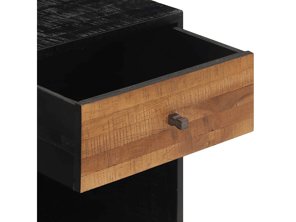 Mesita de noche | Mesilla de noche madera maciza de teca 40x30x50 cm